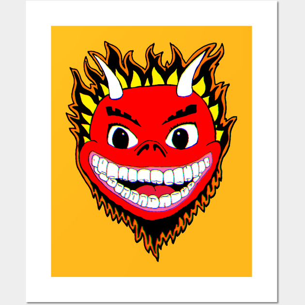 Red Devil Wall Art by dankdesigns